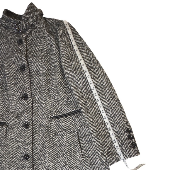 BASLER | Wool Mohair Alpaca Button Down Herringbone Jacket Coat - Picture 8 of 14